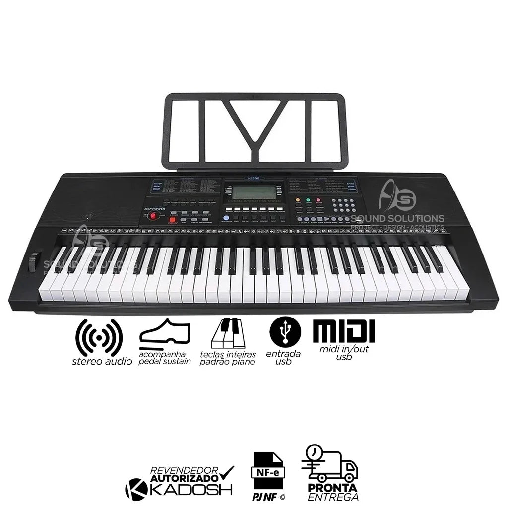 Teclado Digital Kadosh KP500 – Desperte Seu Talento Musical com o Mais Completo da Linha!