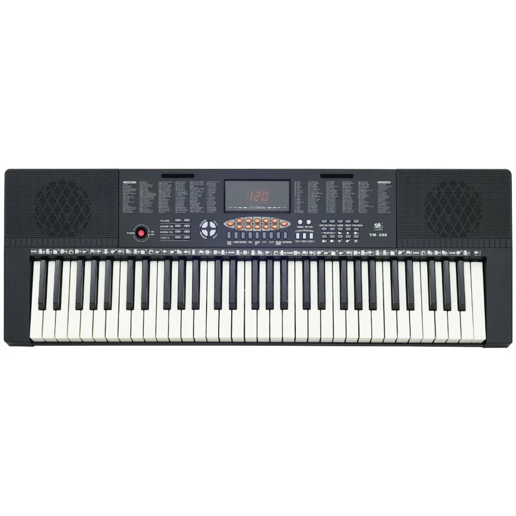 Teclado Musical Profissional para Estudantes – 61 Teclas, 128 Ritmos e Muito Mais!