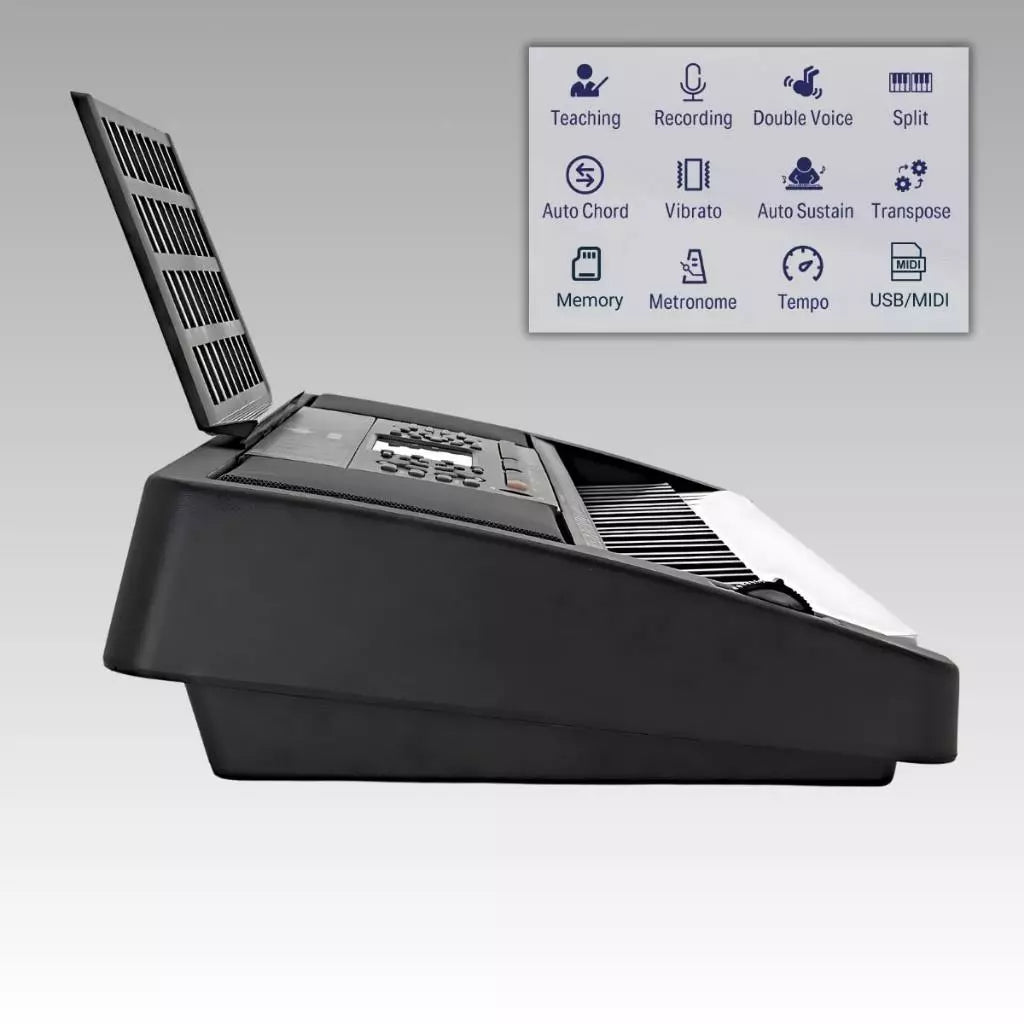 Liberte seu Talento com o Kit Teclado Midi Voik VTM-5000 - Com Suporte e Banco!