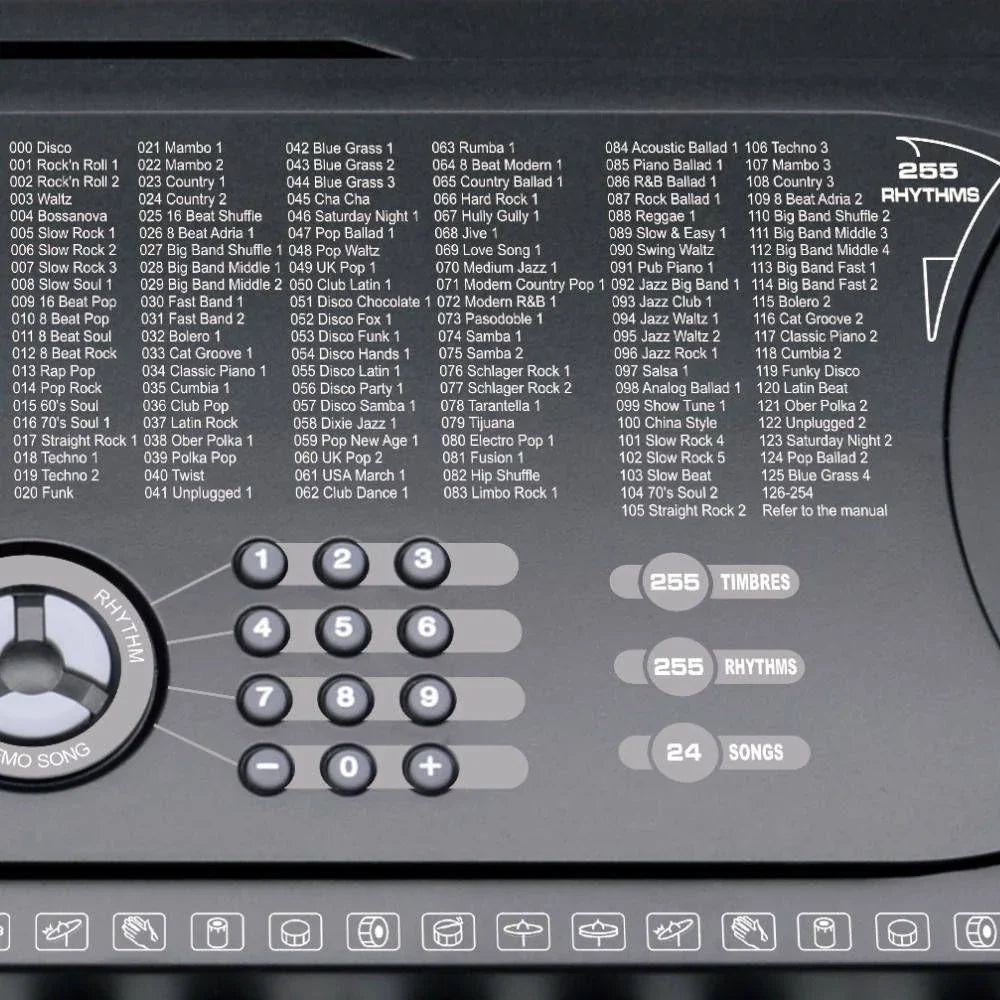 Teclado Eletrônico com Display LED e Microfone!