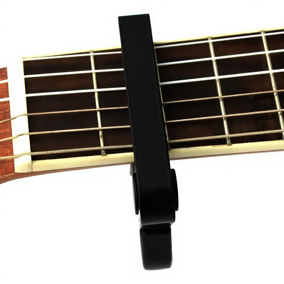 Kit Violão Capotraste + encordoador + porta Palhetas + 4 palhetas