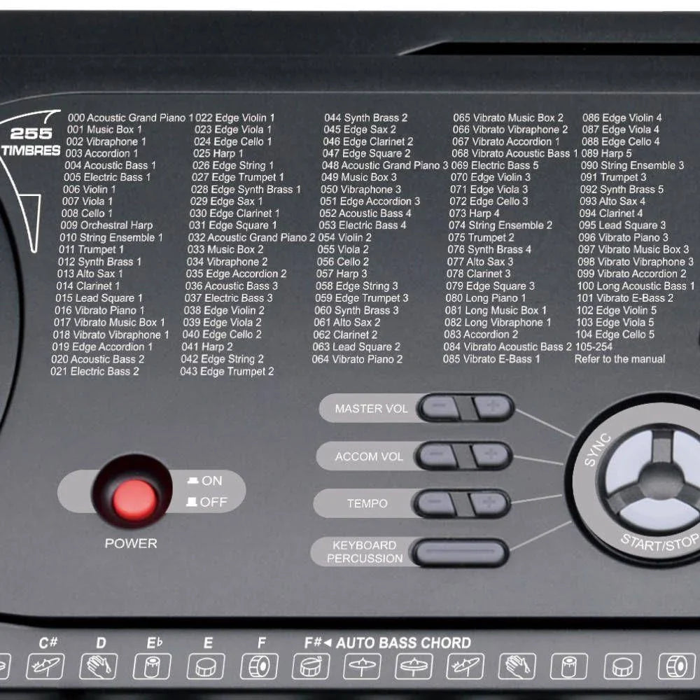 Teclado Eletrônico com Display LED e Microfone!