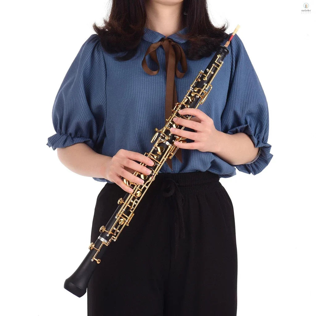 Oboé Profissional em C | Estilo Semiautomático com Chaves Banhadas a Ouro 🎼